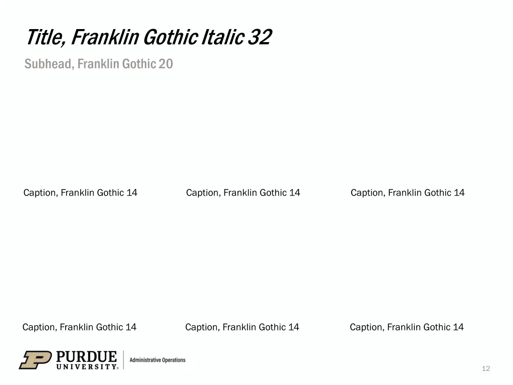 title franklin gothic italic 32 subhead franklin 6