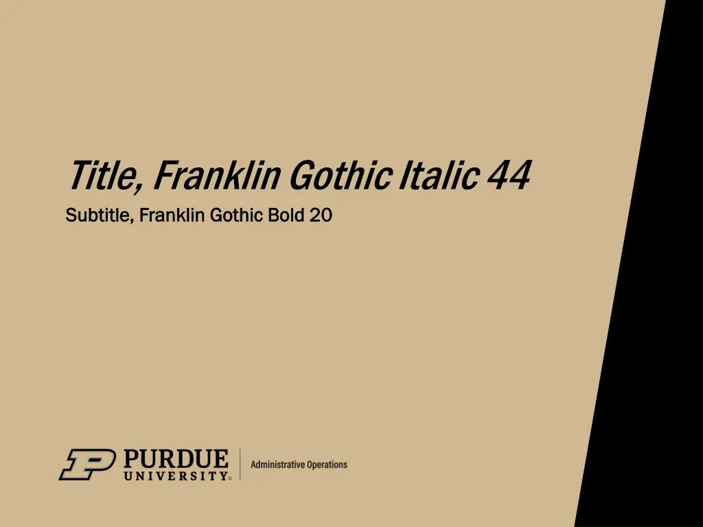 title franklin gothic italic 44 subtitle franklin 1