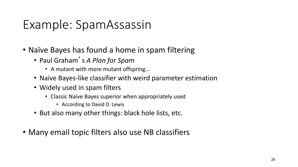 example spamassassin