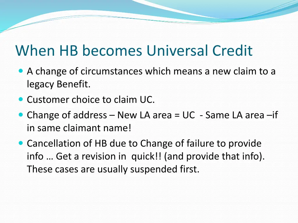 when hb becomes universal credit
