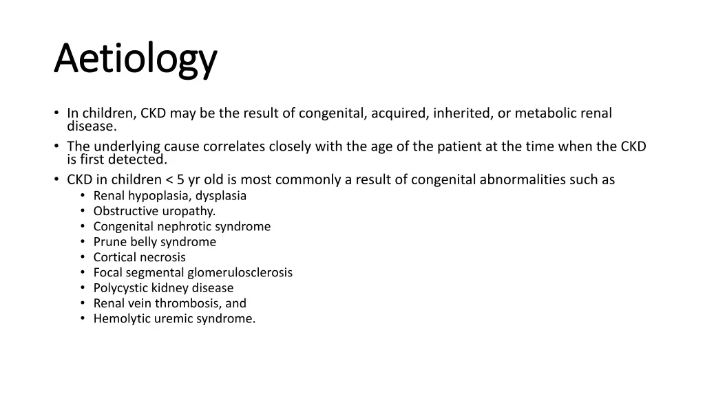 aetiology aetiology