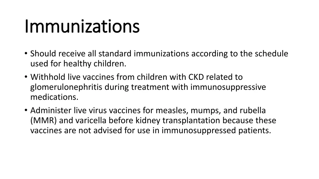 immunizations immunizations