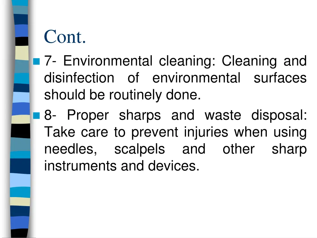 cont 7 environmental cleaning cleaning