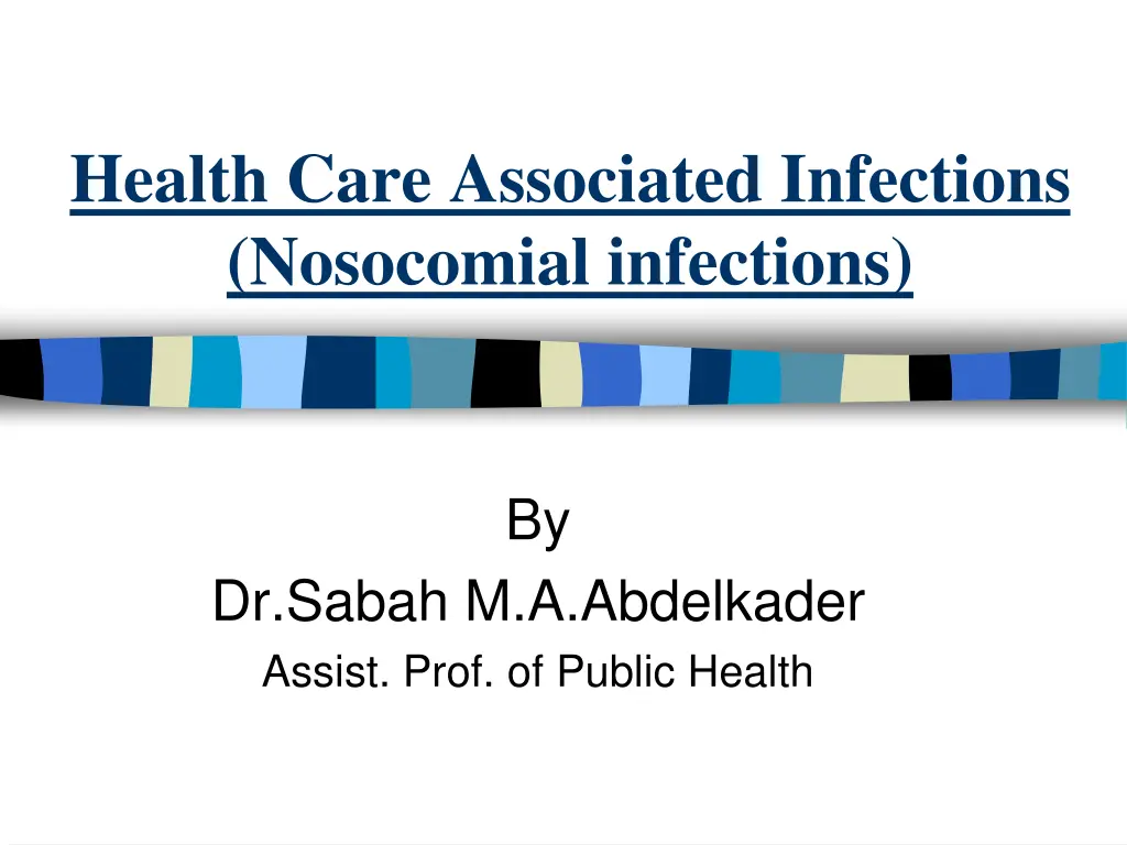 health care associated infections nosocomial