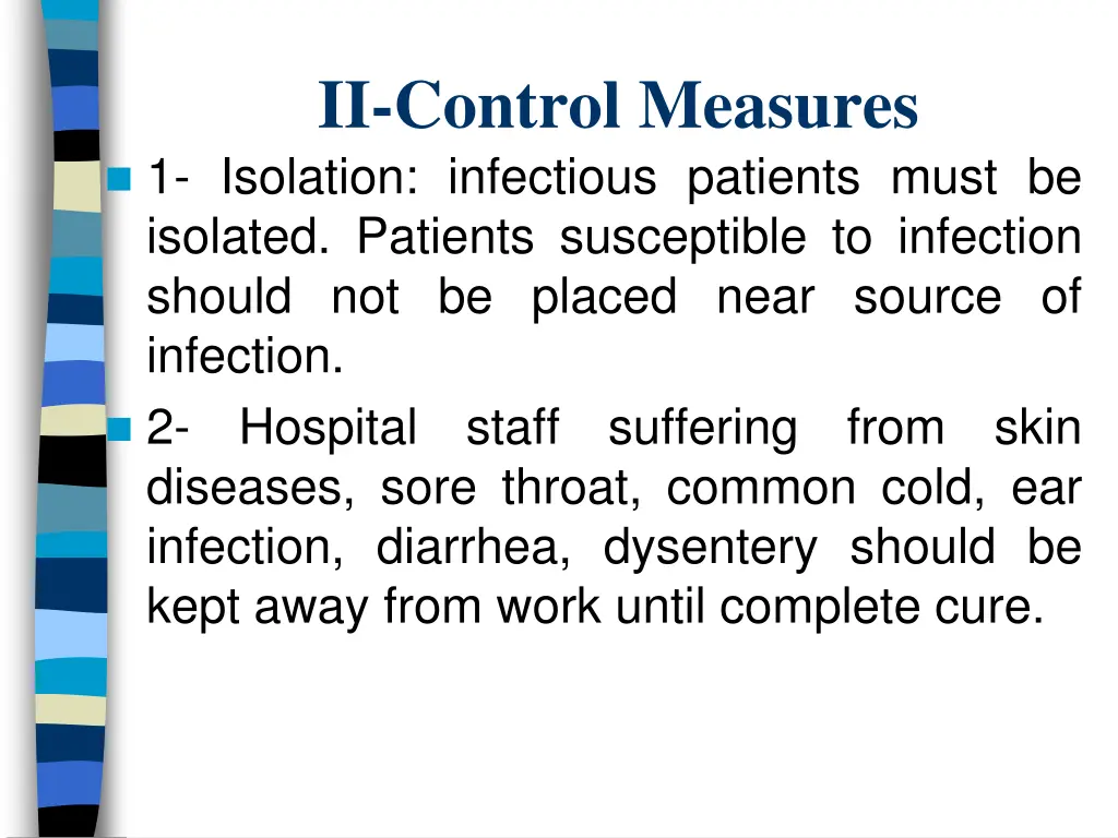 ii control measures 1 isolation infectious