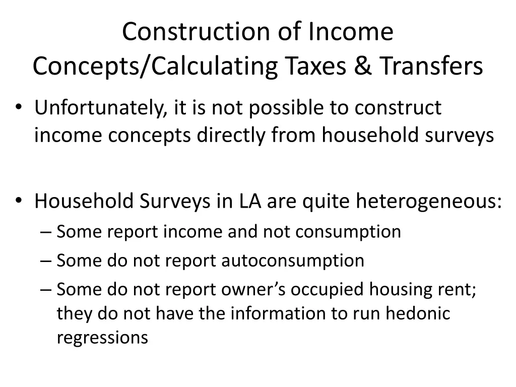 construction of income concepts calculating taxes