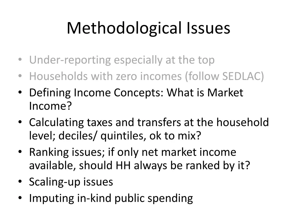 methodological issues 1