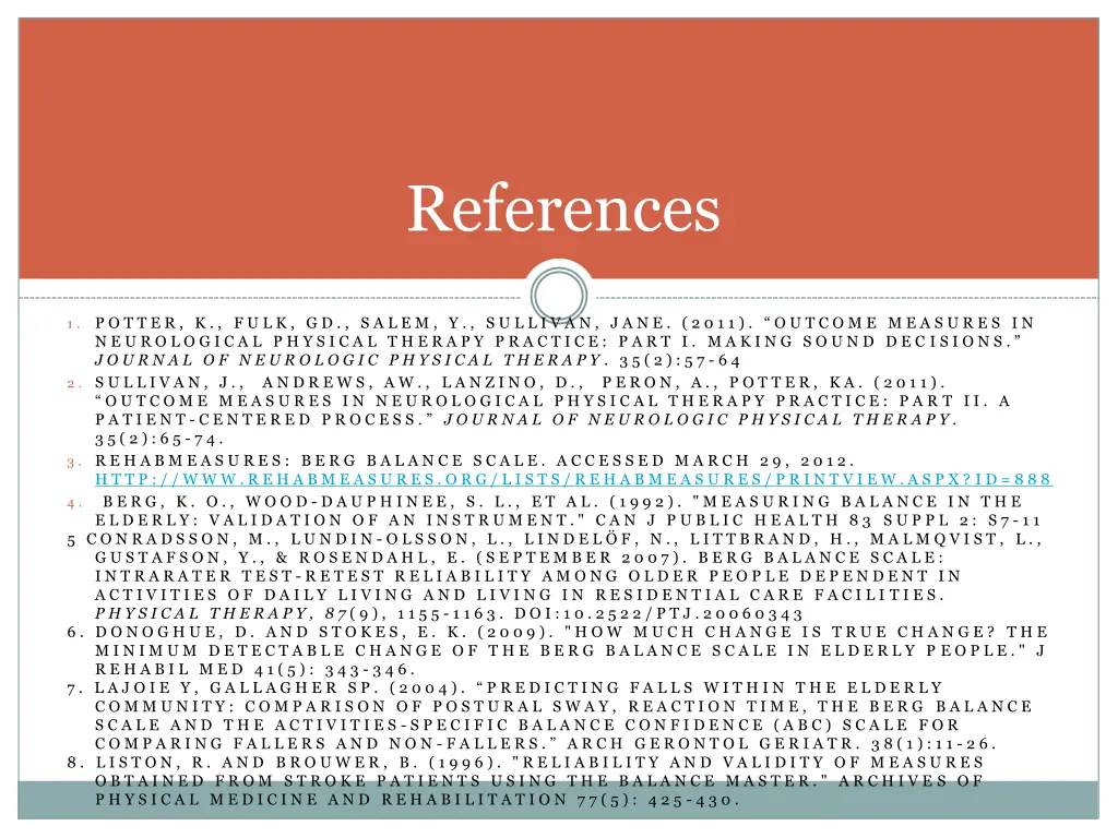 references