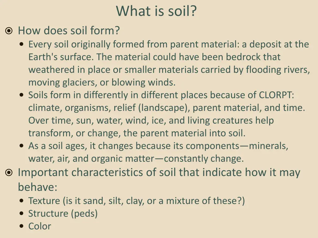 what is soil 1