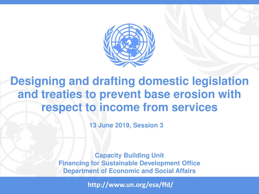 designing and drafting domestic legislation
