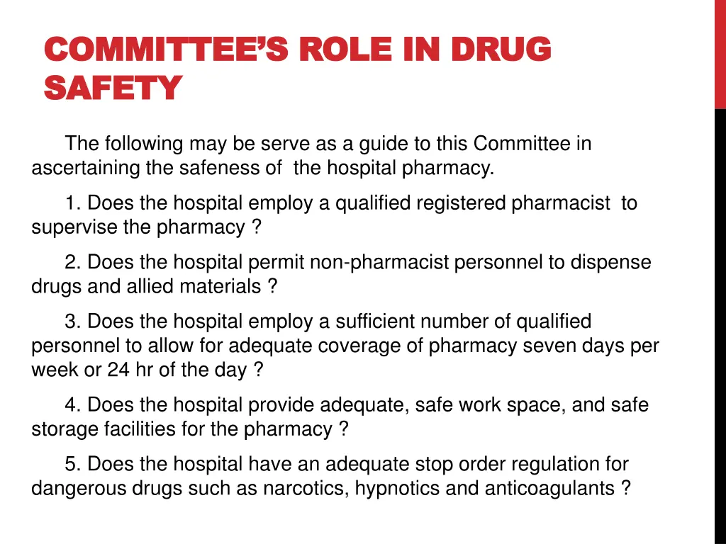 committee s role in drug committee s role in drug