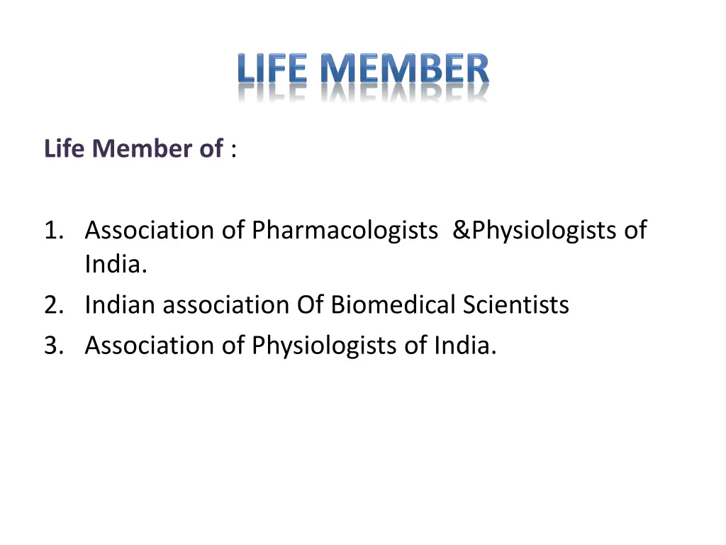 life member of