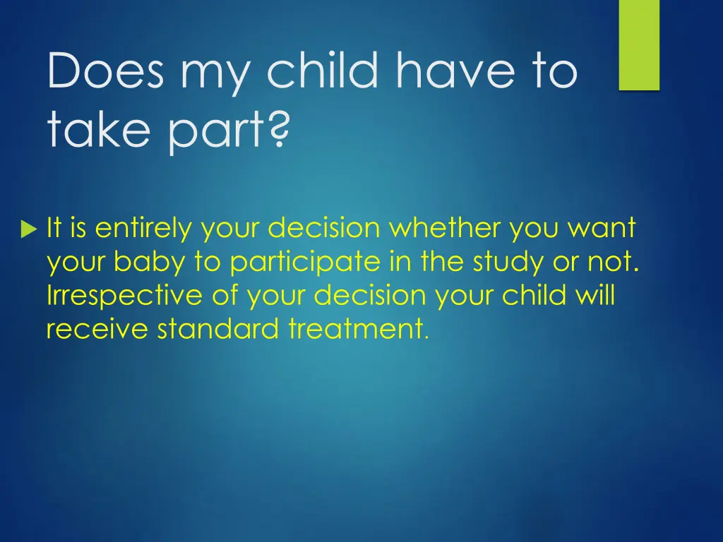 does my child have to take part 1
