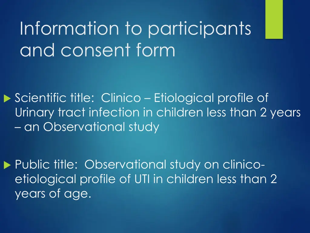 information to participants and consent form