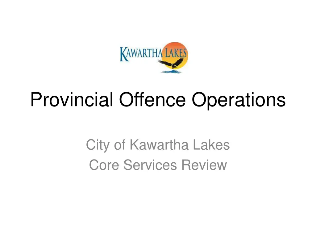provincial offence operations