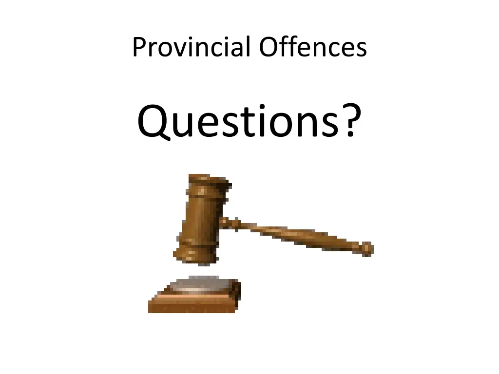 provincial offences