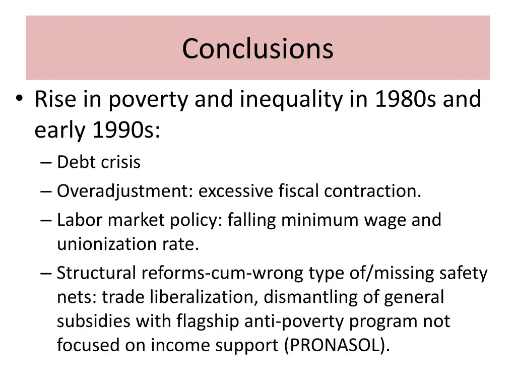 conclusions