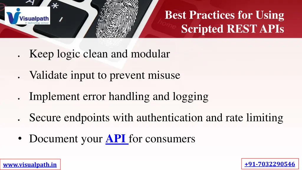 best practices for using scripted rest apis