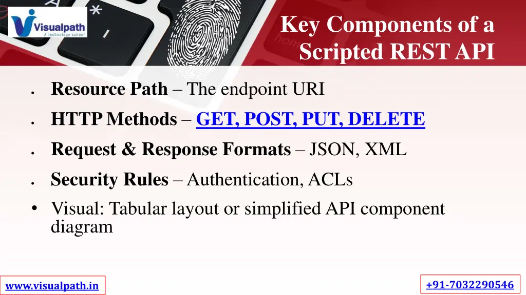 key components of a scripted rest api