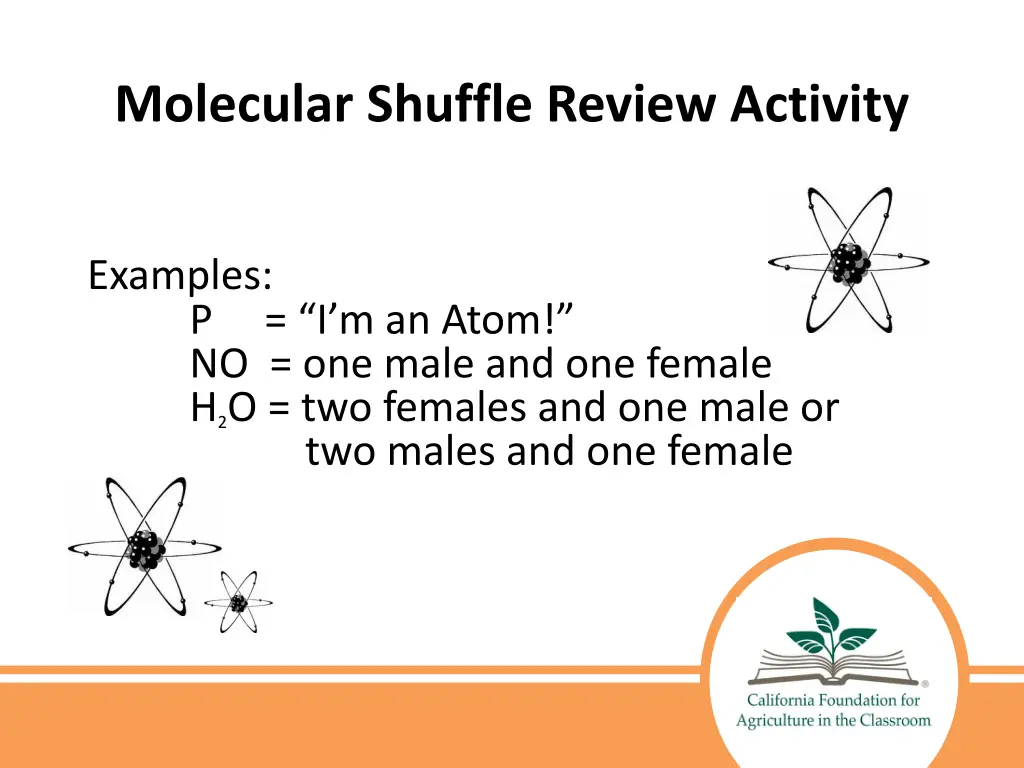 molecular shuffle review activity 1