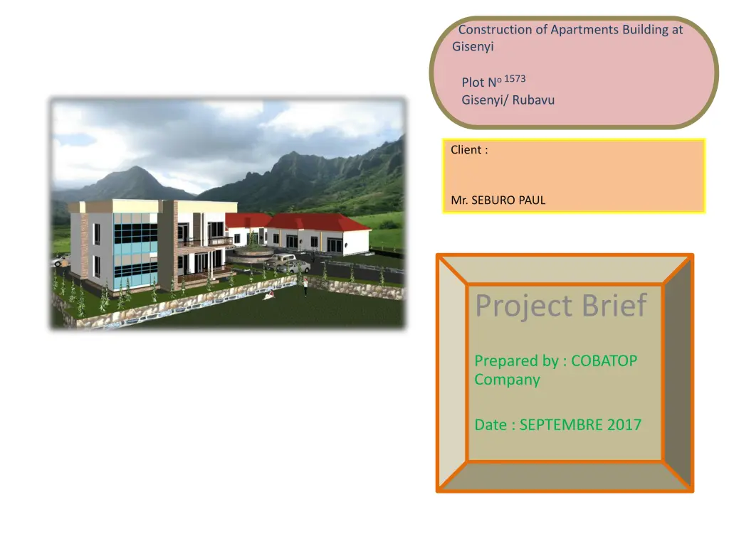 construction of apartments building at gisenyi