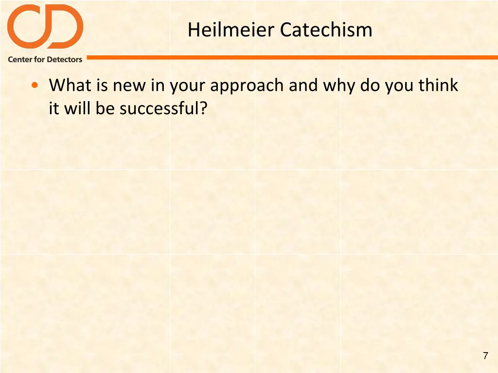 heilmeier catechism 5