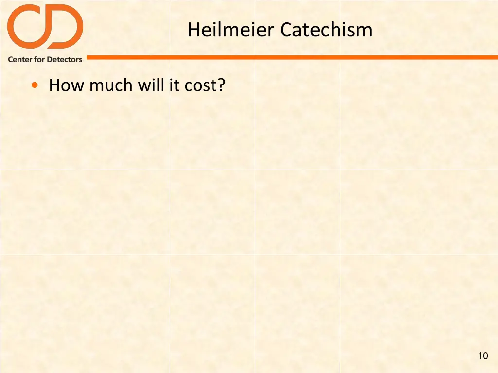 heilmeier catechism 8