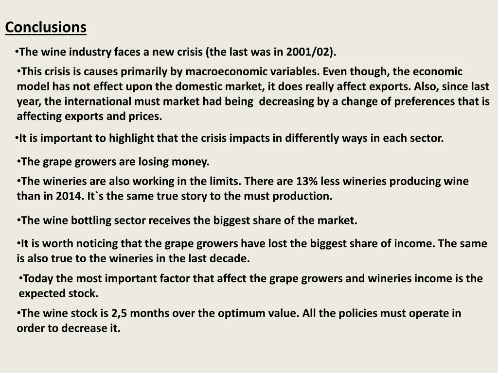 conclusions