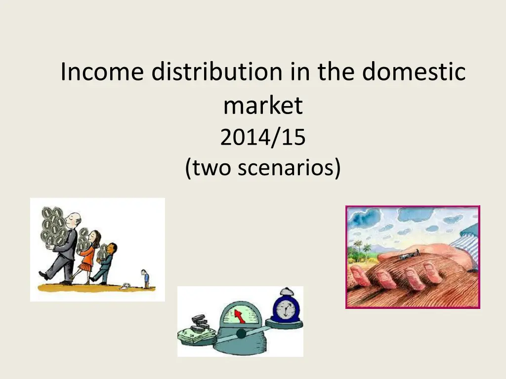 income distribution in the domestic market 2014