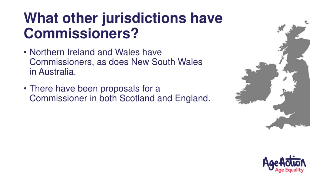 what other jurisdictions have commissioners