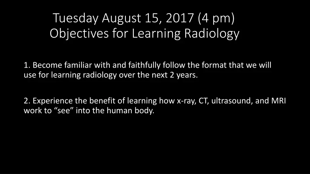 tuesday august 15 2017 4 pm objectives