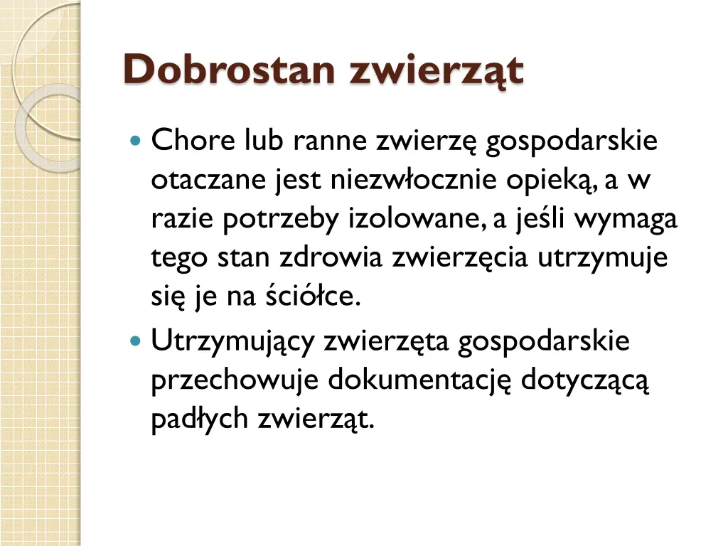 dobrostan zwierz t 8