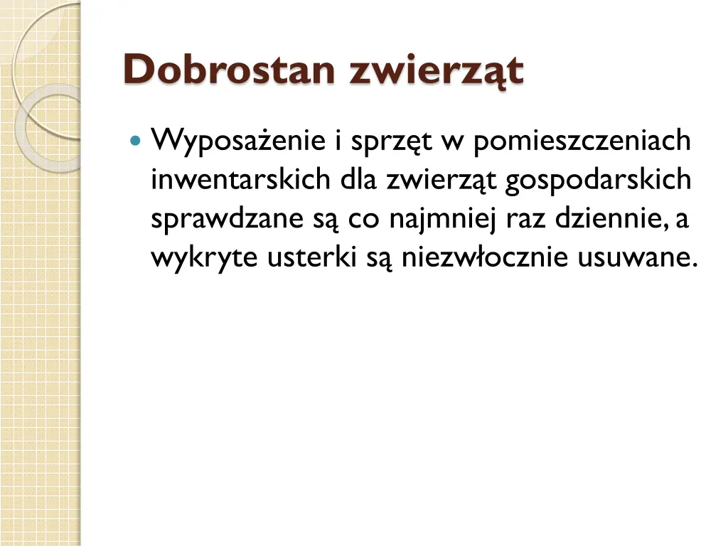 dobrostan zwierz t