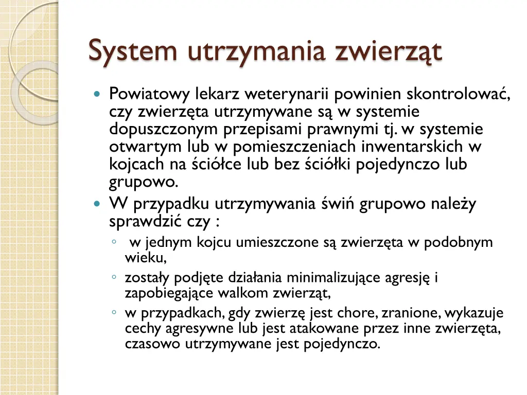 system utrzymania zwierz t