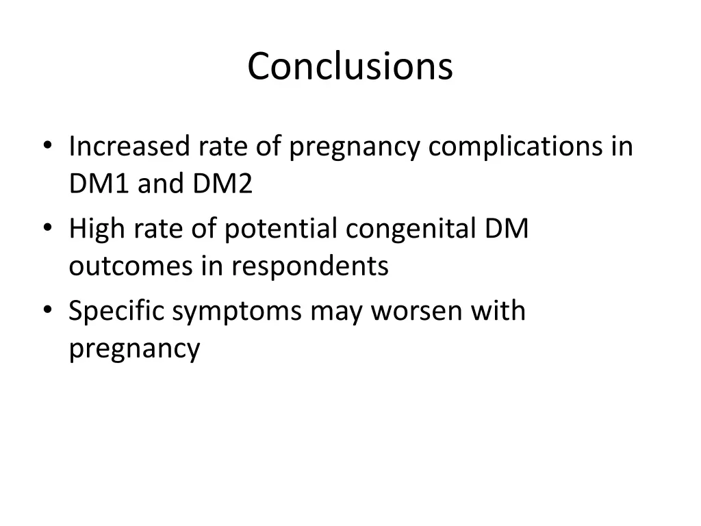 conclusions