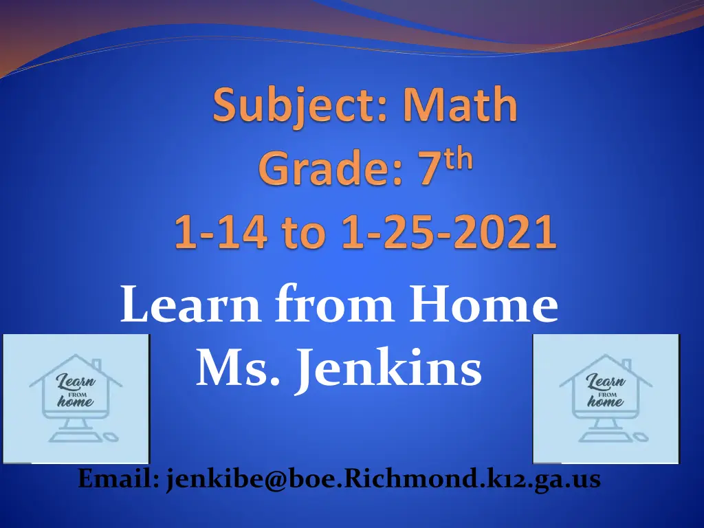 learn from home ms jenkins