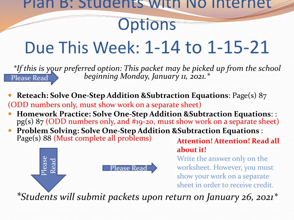 plan b students with no internet options due this