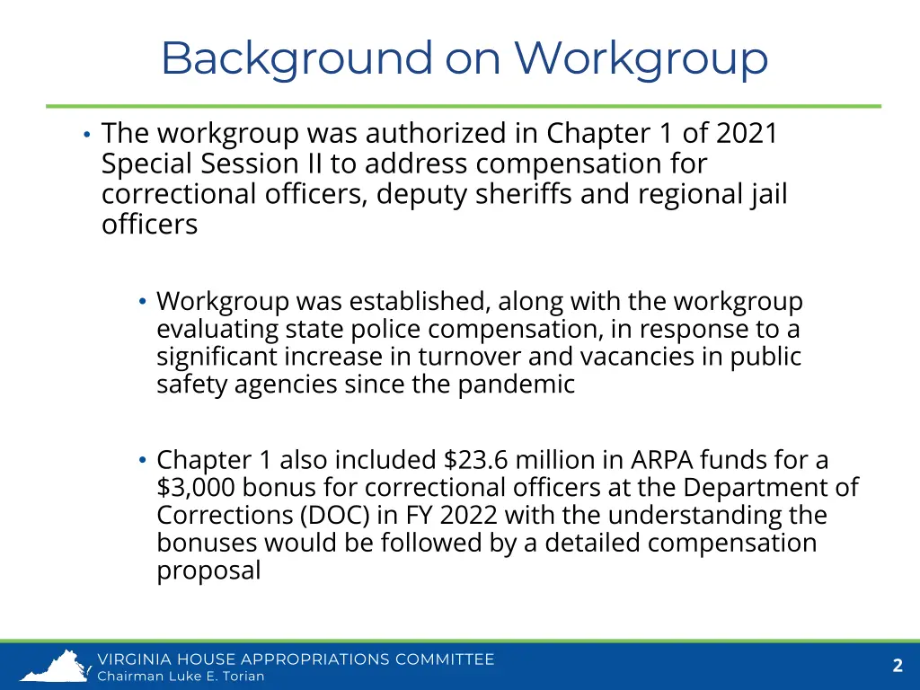 background on workgroup