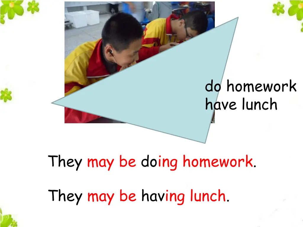 do homework have lunch