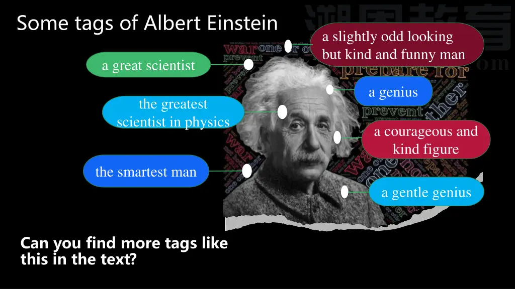 some tags of albert einstein