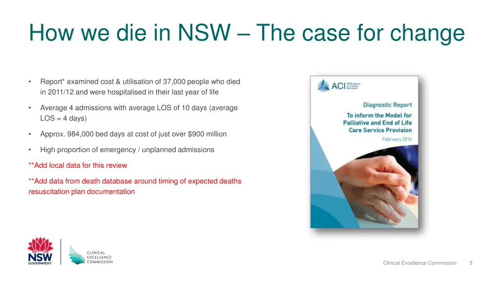how we die in nsw the case for change