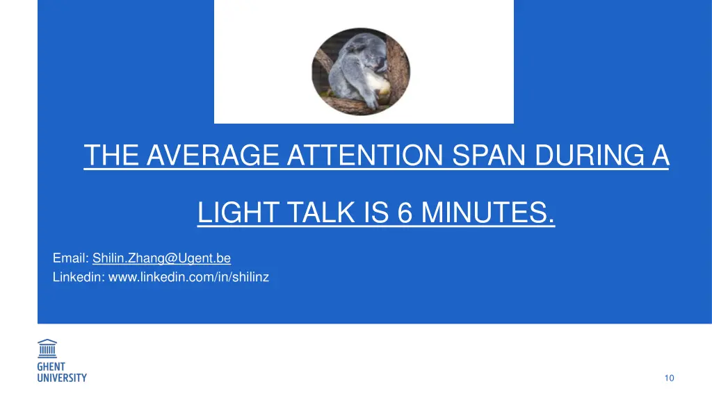 the average attention span during a