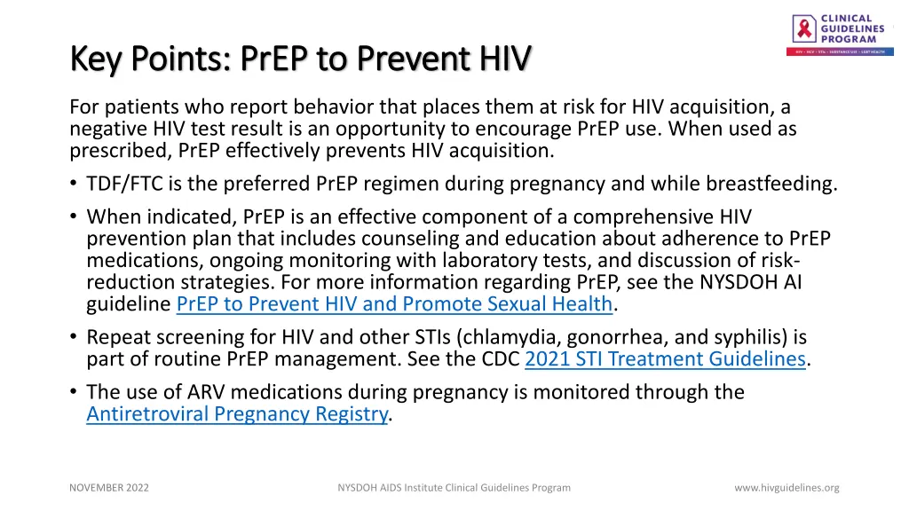key points prep to prevent hiv key points prep