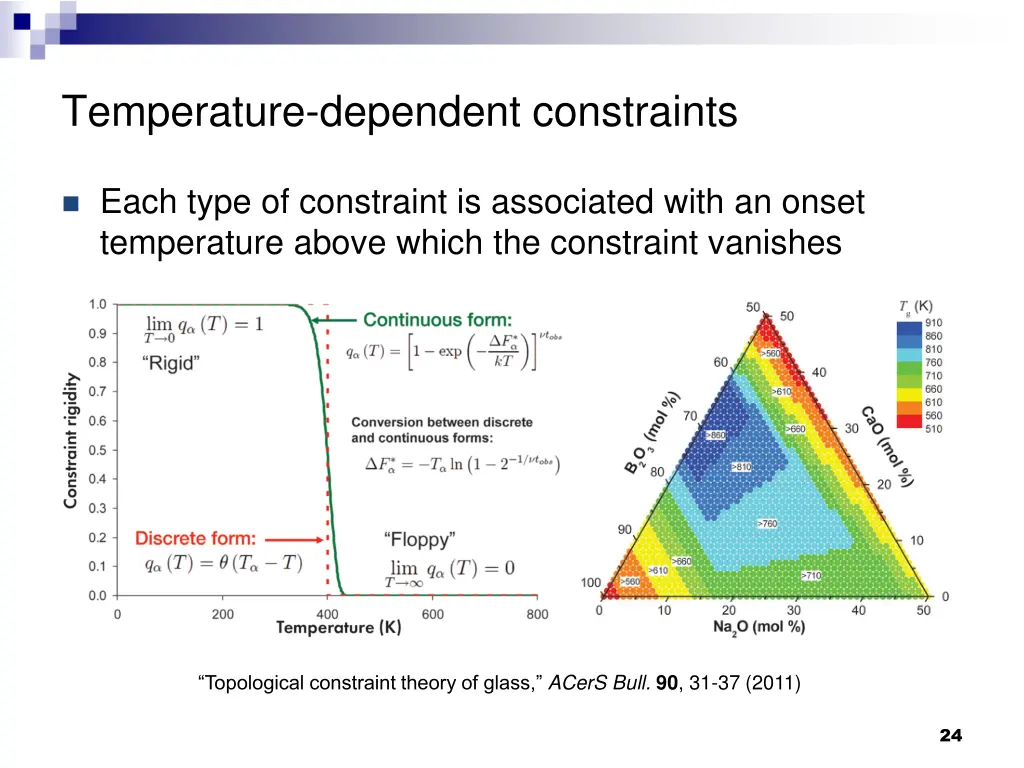 temperature dependent constraints 1