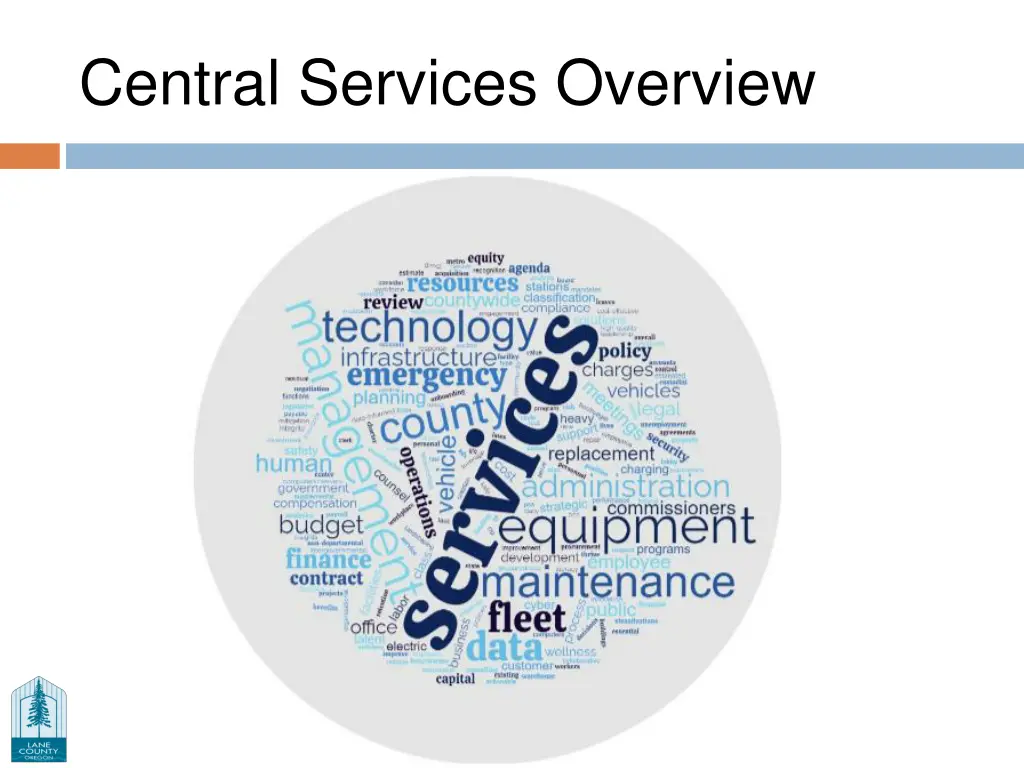 central services overview
