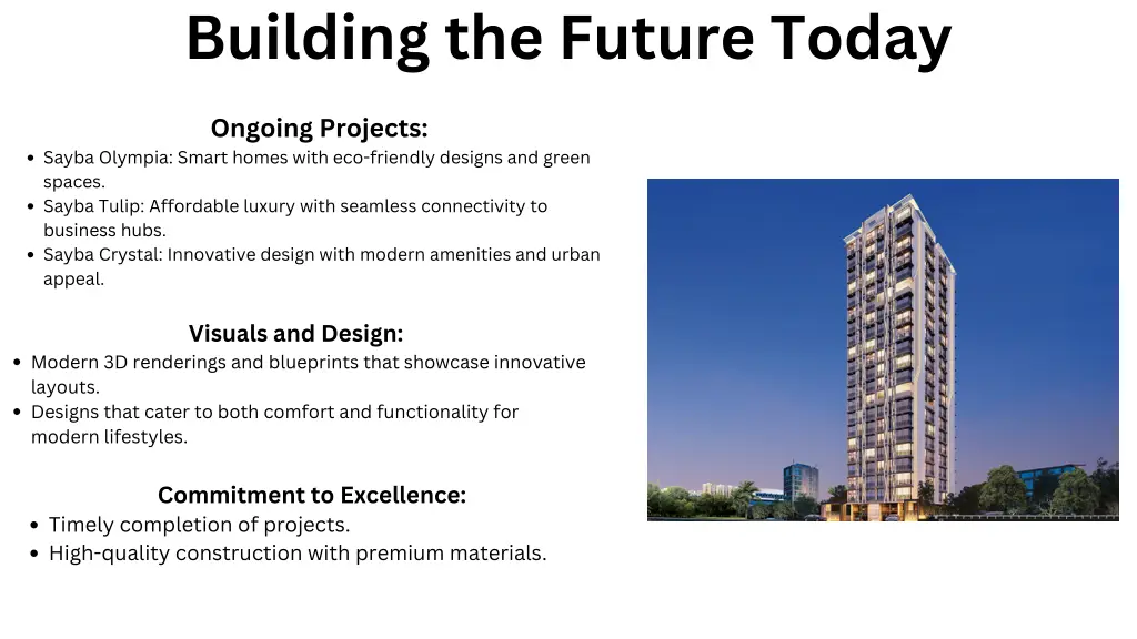 building the future today