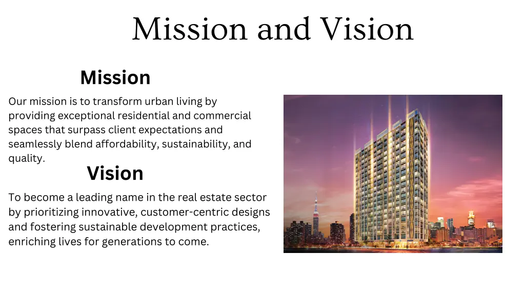 mission and vision