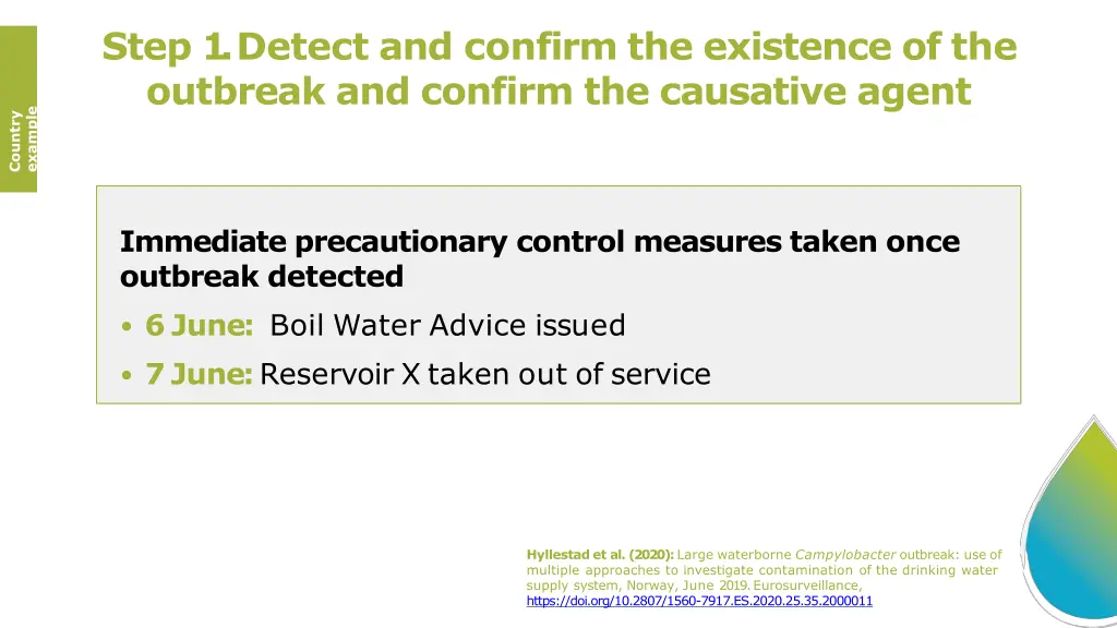 step 1 detect and confirm the existence 1