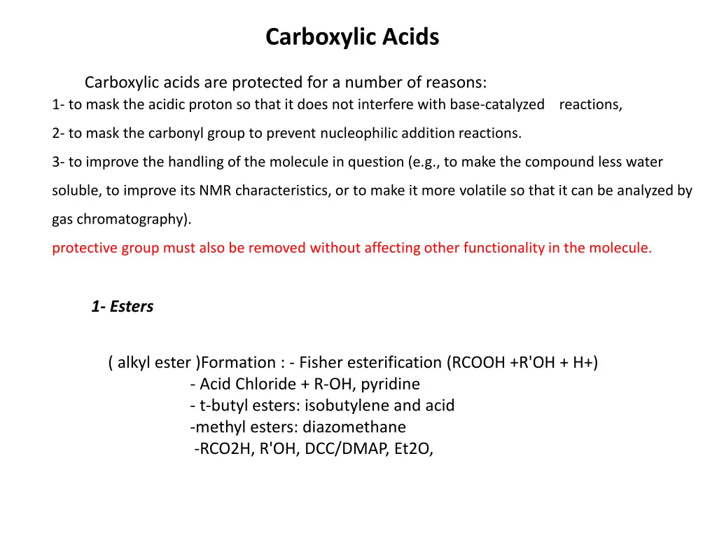 carboxylic acids