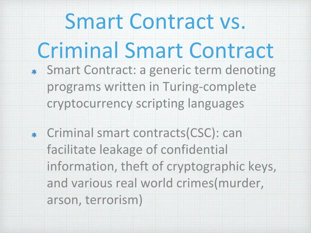 smart contract vs criminal smart contract smart